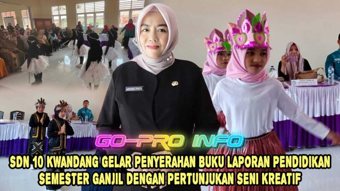 
					KREATIFITAS MEMUKAU DI ACARA PENYERAHAN RAPOR SDN 10 KWANDANG