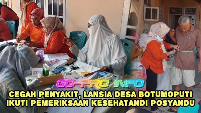 
					Cegah Penyakit, Lansia Desa Botumoputi Ikuti Pemeriksaan Kesehatan di Posyandu