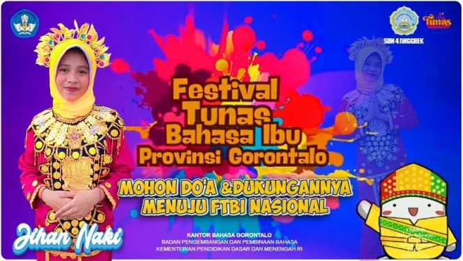 
					Jihan Naki Wakili Gorontalo di Festival Tunas Bahasa Ibu Nasional 2025