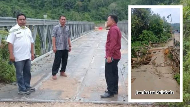 
					Al-Ghazali Katili Tinjau Jembatan Bailey Pengganti Akses Pulubala yang Ambruk