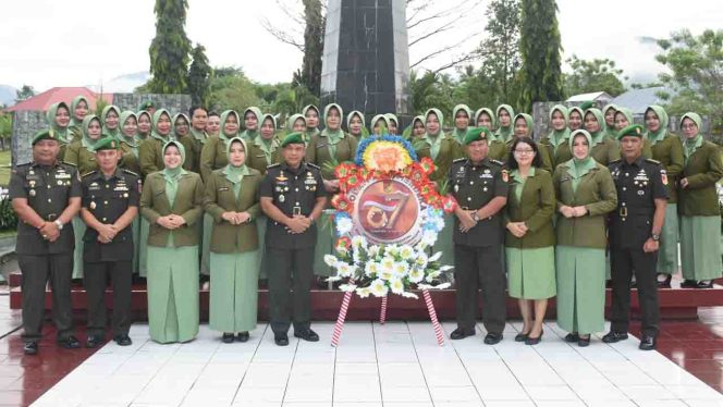 
					Peringati HUT ke-67 Kodam XIII/Merdeka, Korem 133/NW Gelar Ziarah di TMP Pentadio