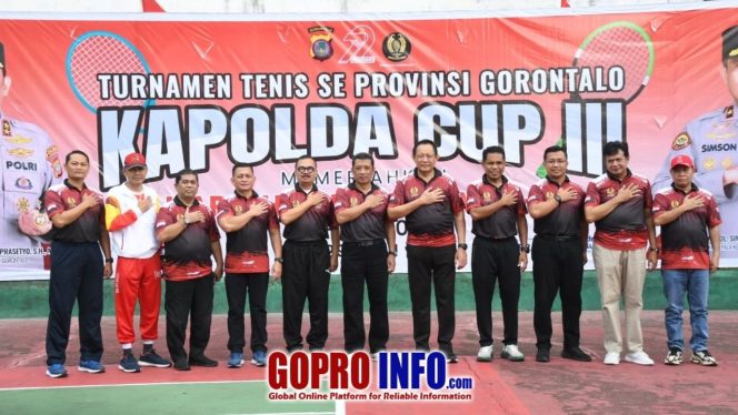 
					Danrem 133/NW Hadiri Pembukaan Turnamen Tenis Provinsi Gorontalo Kapolda Cup III
