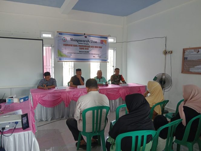 
					Babinsa 1304/Gorontalo Hadiri Musdes Penetapan Hasil Pendataan SDGs Desa Bube   