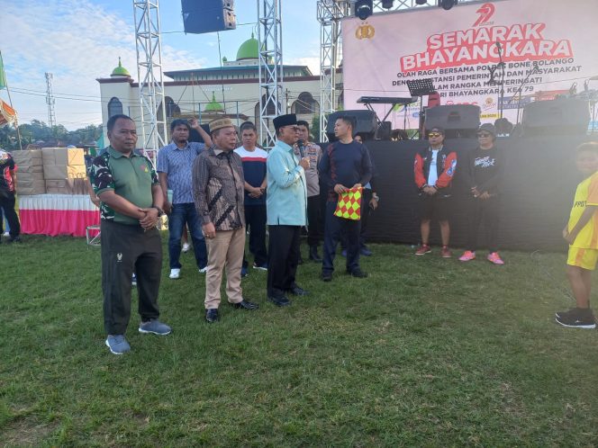 
					Jelang Hari Bhayangkara Ke – 79, Kodim 1304/Gorontalo Ikut Meriahkan Olahraga Bersam
