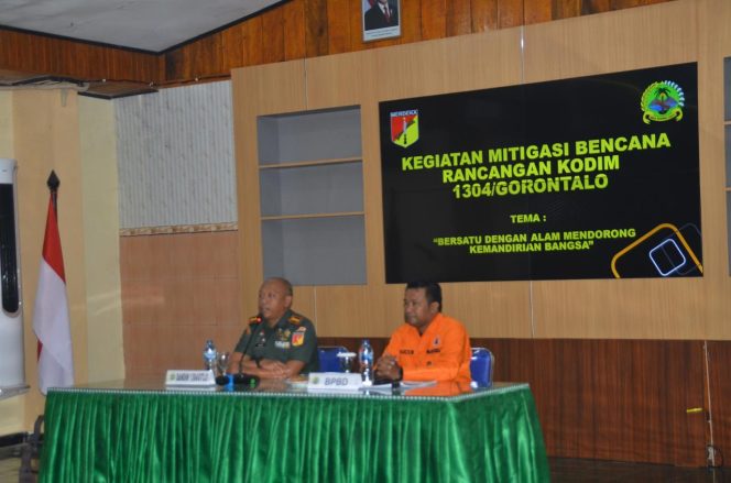 
					Kodim 1304/Gorontalo Gandeng BPBD Gelar Mitigasi Bencana untuk Tingkatkan Kesiapsiagaan Warga