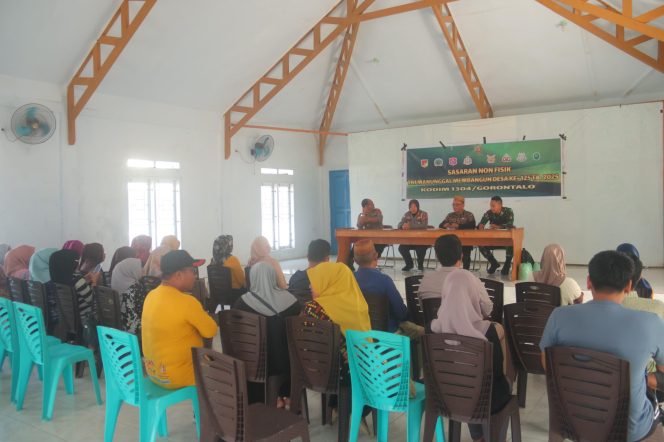 
					Satgas TMMD Kodim 1304/Gorontalo Gelar Penyuluhan Hukum dan Kamtibmas   