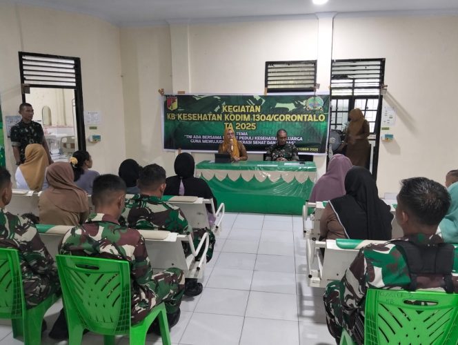 
					Kodim 1304/Gorontalo, Gandeng Puskesmas, Laksanakan Kegiatan KB Kesehatan